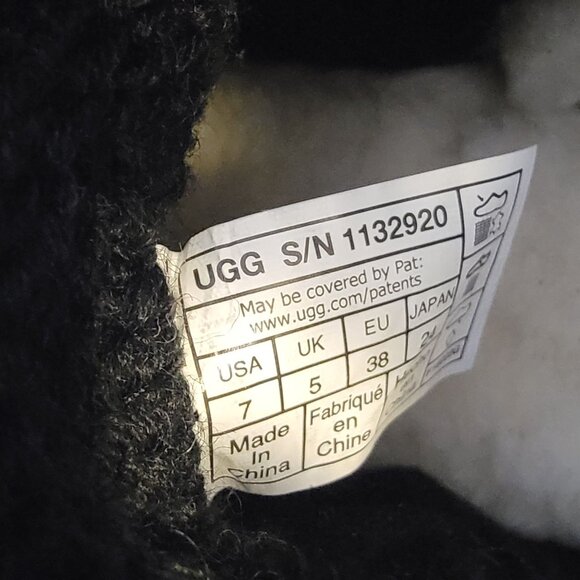 UGG Classic Mini Chunky Cable Knit Boots Womens 7 Boho Whimsygoth Cozy - Picture 9 of 12